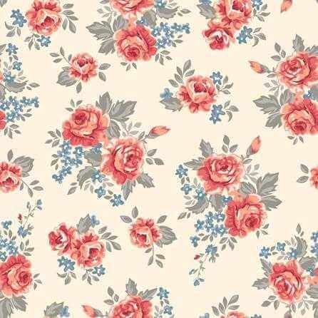 Papel de Parede Adesivo Floral Rosas 159536975 - Papel na Parede