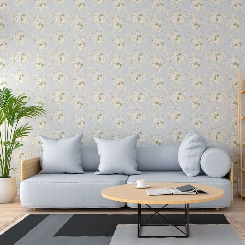 Papel de Parede Adesivo Floral Rosas N013086 - Papel na Parede