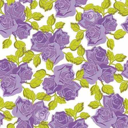 Papel de Parede Adesivo Floral Roxo 876790 - Papel na Parede