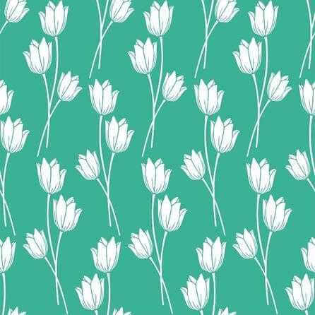 Papel de Parede Adesivo Floral Verde 210215 - Papel na Parede