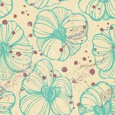Papel de Parede Adesivo Floral Verde 213638998 - Papel na Parede