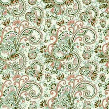 Papel de Parede Adesivo Floral Verde 22 - Papel na Parede