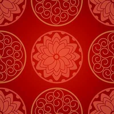 Papel de Parede Adesivo Floral Vermelho 38 - Papel na Parede