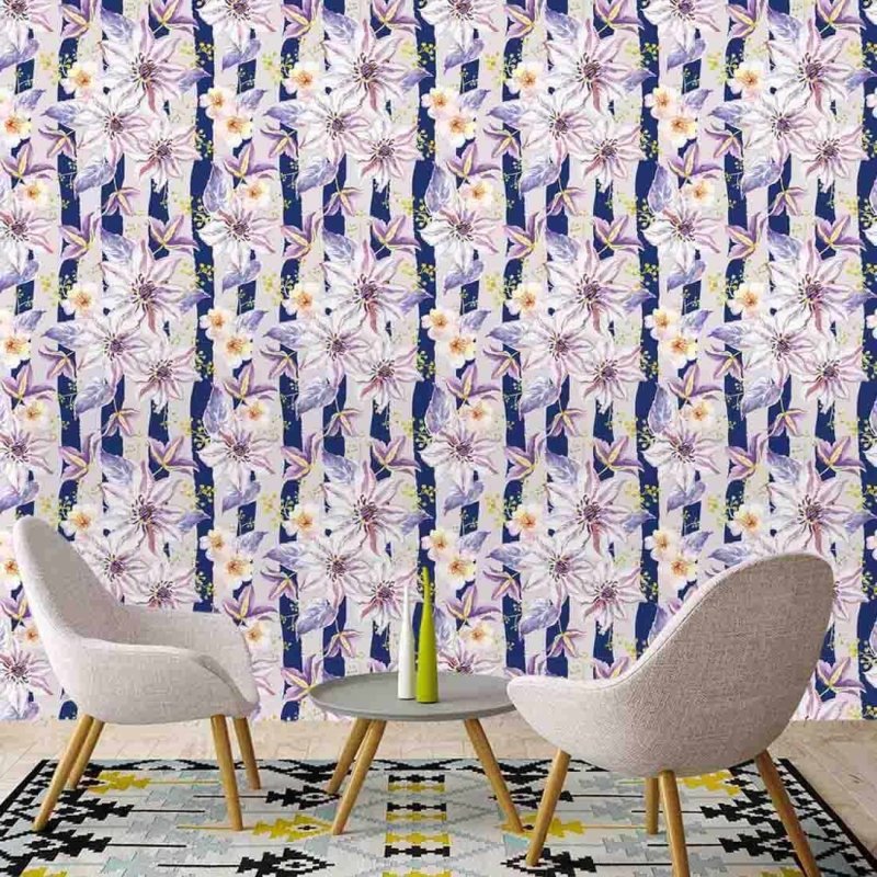 Papel de Parede Adesivo Flores 284021789 - Papel na Parede
