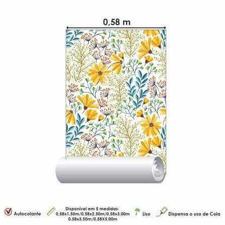 Papel de Parede Adesivo Flores 386926024 - Papel na Parede