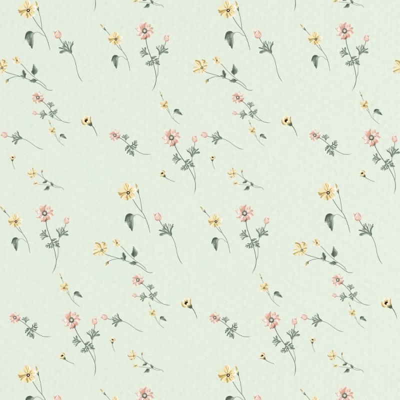 Papel de Parede Adesivo Flores do Campo N019009 - Papel na Parede