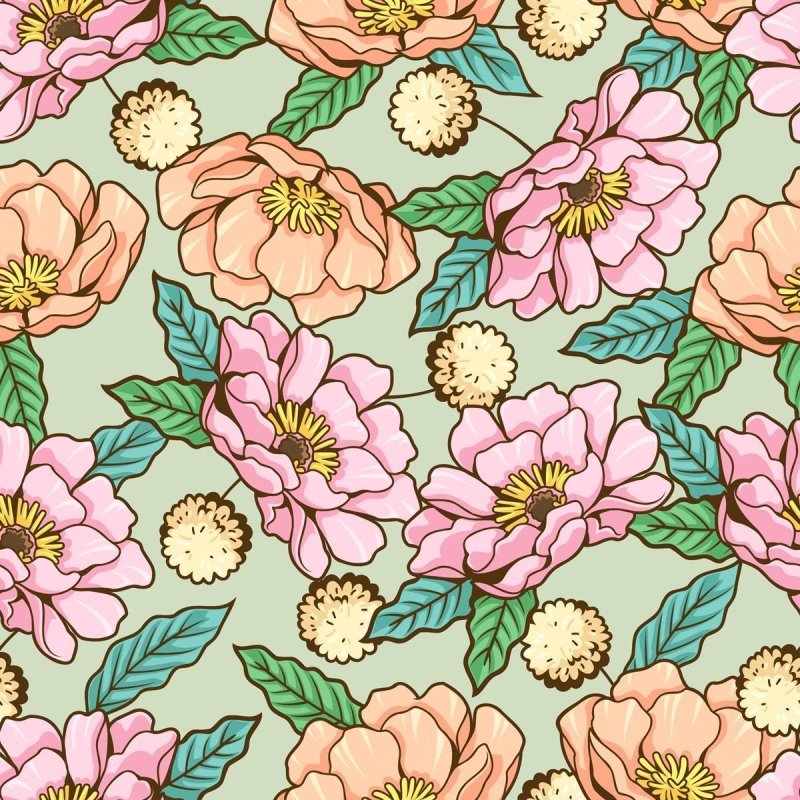 Papel de Parede Adesivo Flores Tropicais N09066 - Papel na Parede
