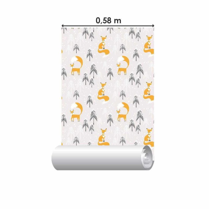 Papel de Parede Adesivo Floresta Infantil N49 - Papel na Parede