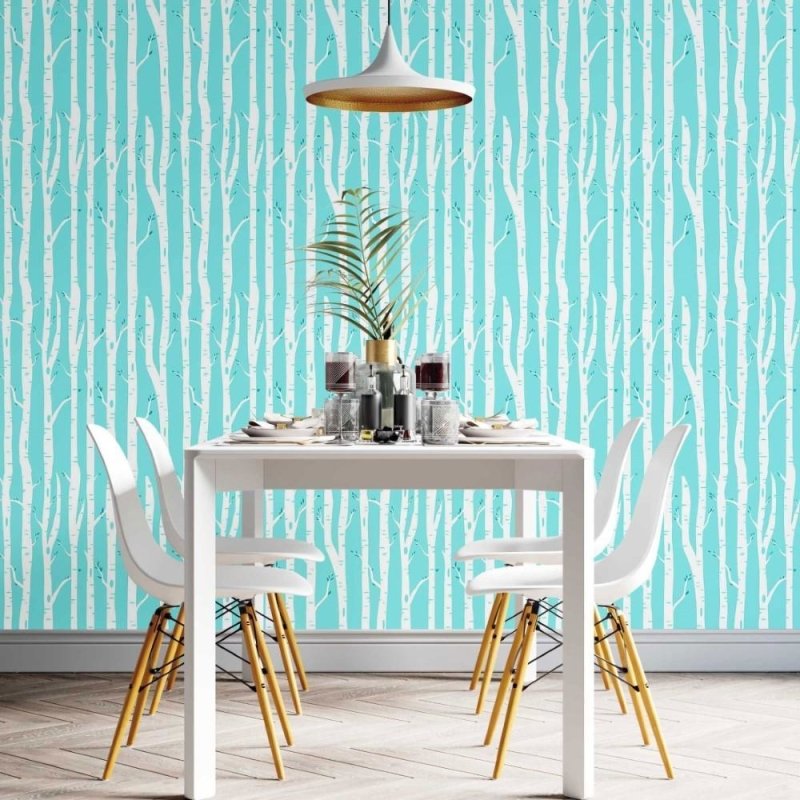 Papel de Parede Adesivo Floresta Inverno N014165 - Papel na Parede