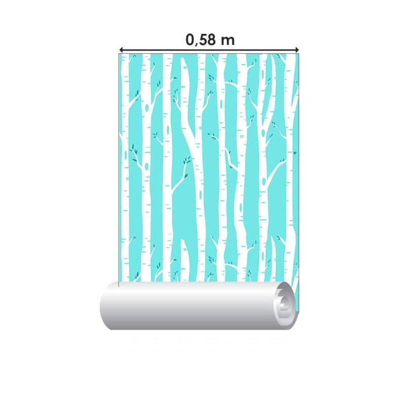 Papel de Parede Adesivo Floresta Inverno N014165 - Papel na Parede