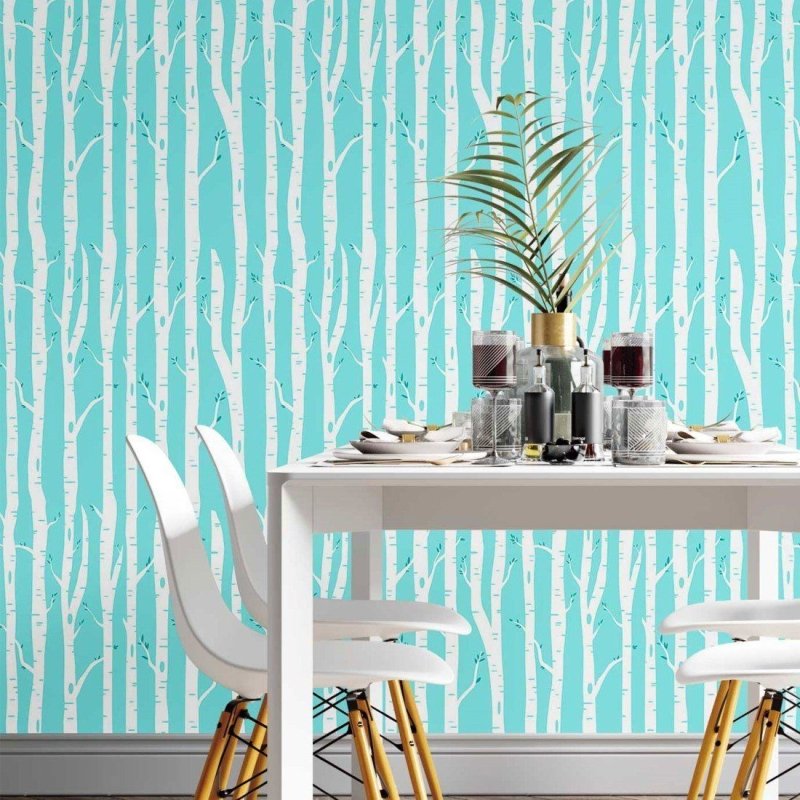 Papel de Parede Adesivo Floresta Inverno N014165 - Papel na Parede