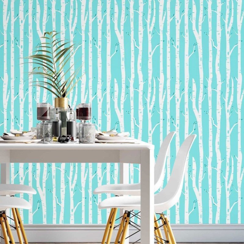 Papel de Parede Adesivo Floresta Inverno N014165 - Papel na Parede