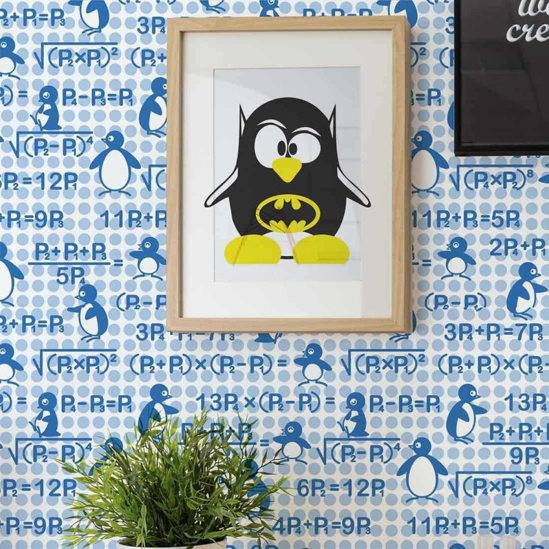 Papel de Parede Adesivo Foca Azul 1417 - Papel na Parede