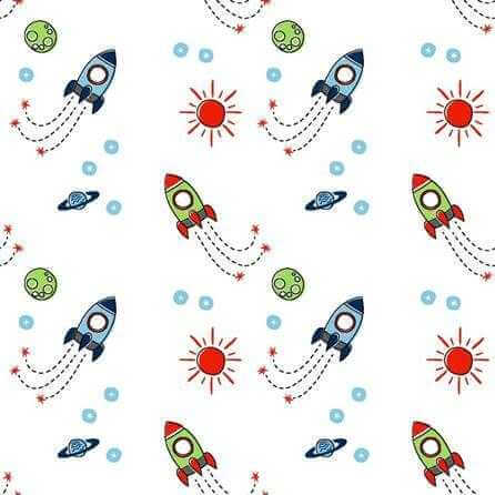 Papel de Parede Adesivo foguete 272000798 - Papel na Parede