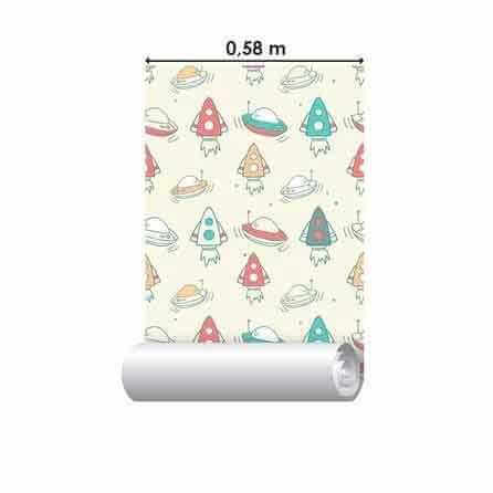 Papel de Parede Adesivo Foguetes 211370971 - Papel na Parede