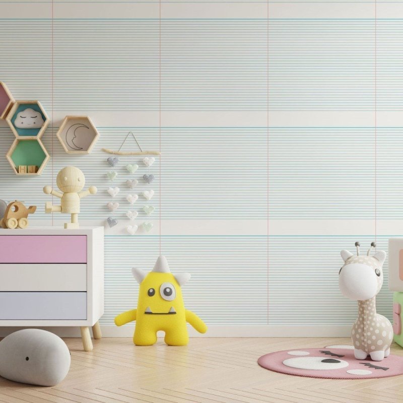 Papel de Parede Adesivo Folha de Caderno Colorir N013158 - Papel na Parede