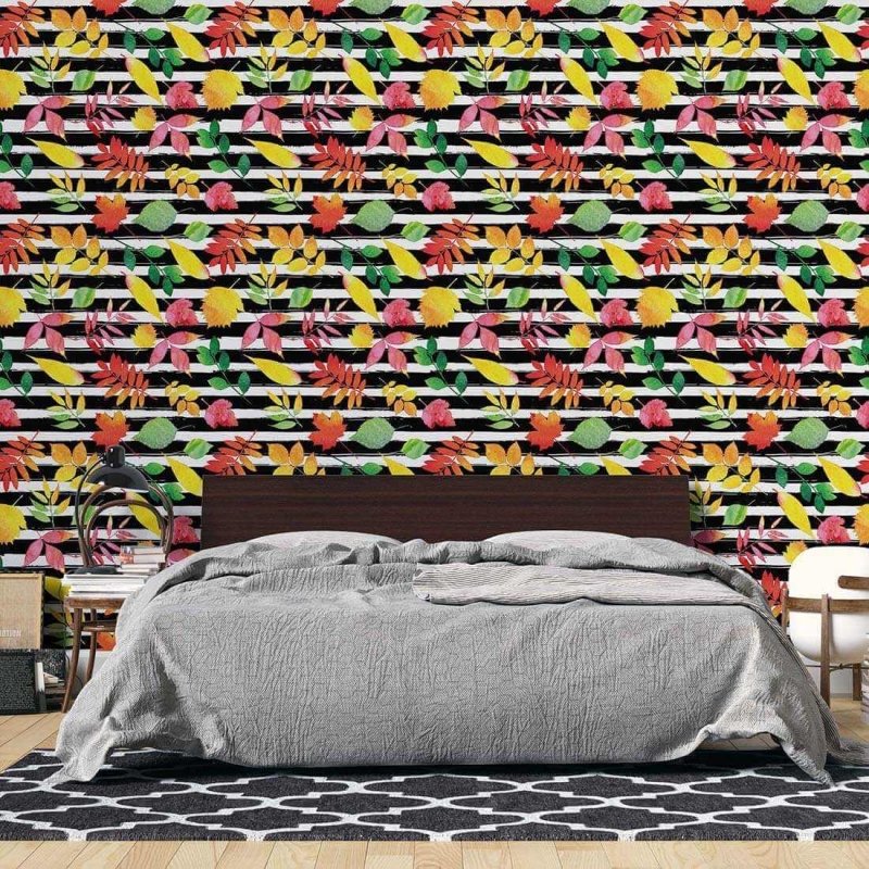 Papel de Parede Adesivo Folha N02024 - Papel na Parede