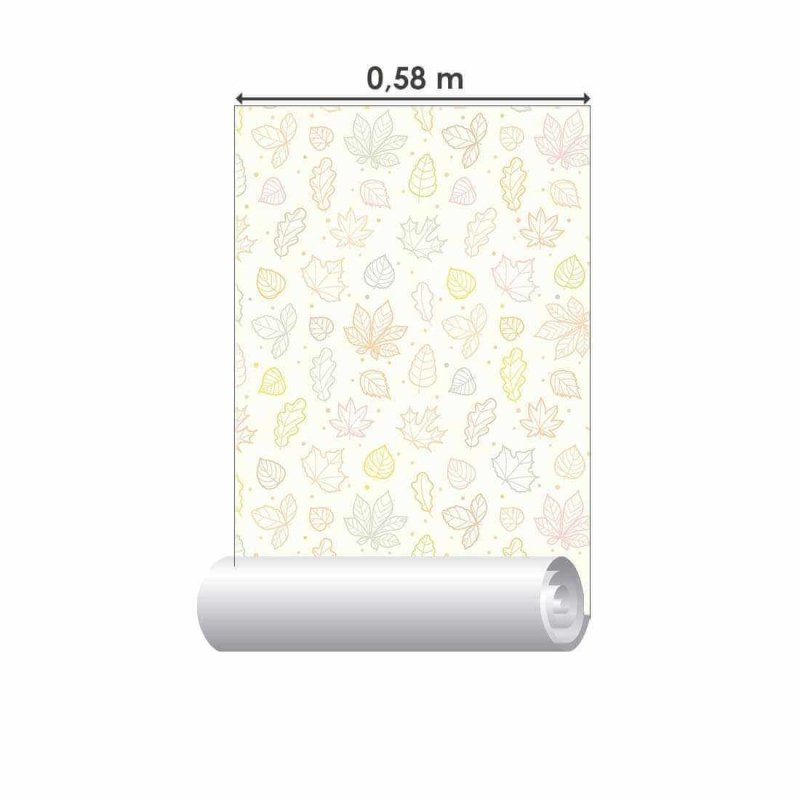 Papel de Parede Adesivo Folha N02086 - Papel na Parede