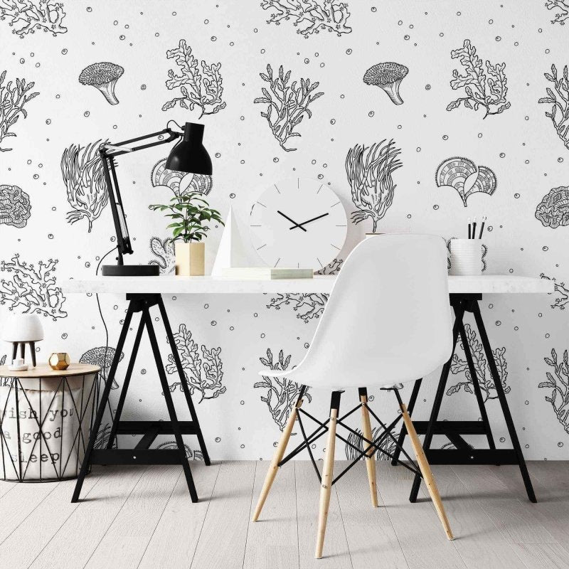 Papel de Parede Adesivo Folha N02143 - Papel na Parede