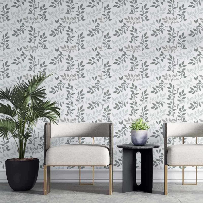 Papel de Parede Adesivo Folha N02153 - Papel na Parede