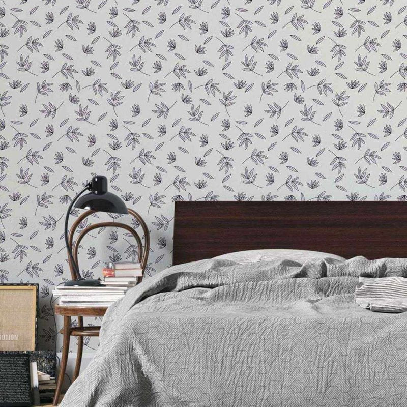 Papel de Parede Adesivo Folha N02169 - Papel na Parede