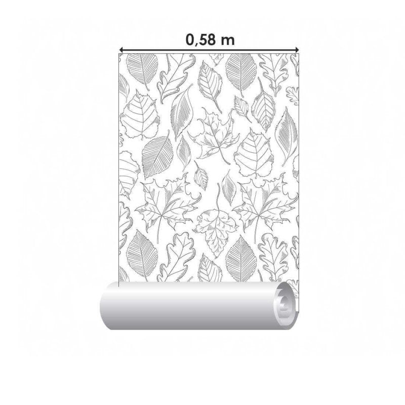 Papel de Parede Adesivo Folha N02211 - Papel na Parede