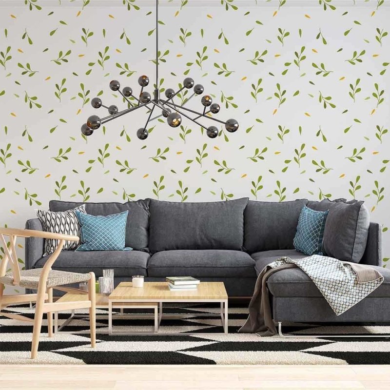 Papel de Parede Adesivo Folha N02270 - Papel na Parede