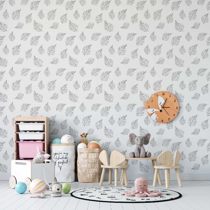 Papel de Parede Adesivo Folha N02297 - Papel na Parede