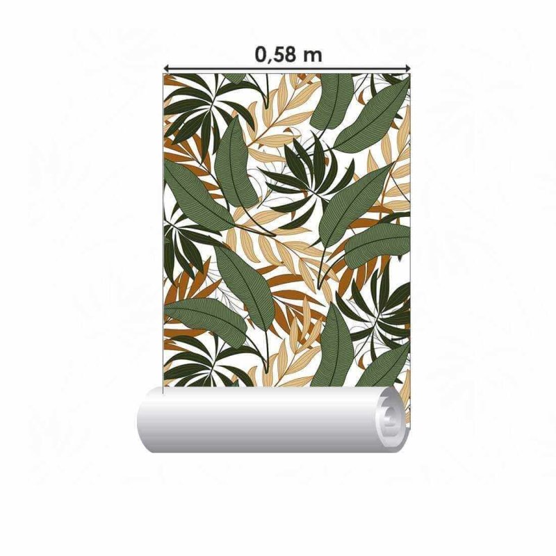 Papel de Parede Adesivo Folha Natureza N02042 - Papel na Parede