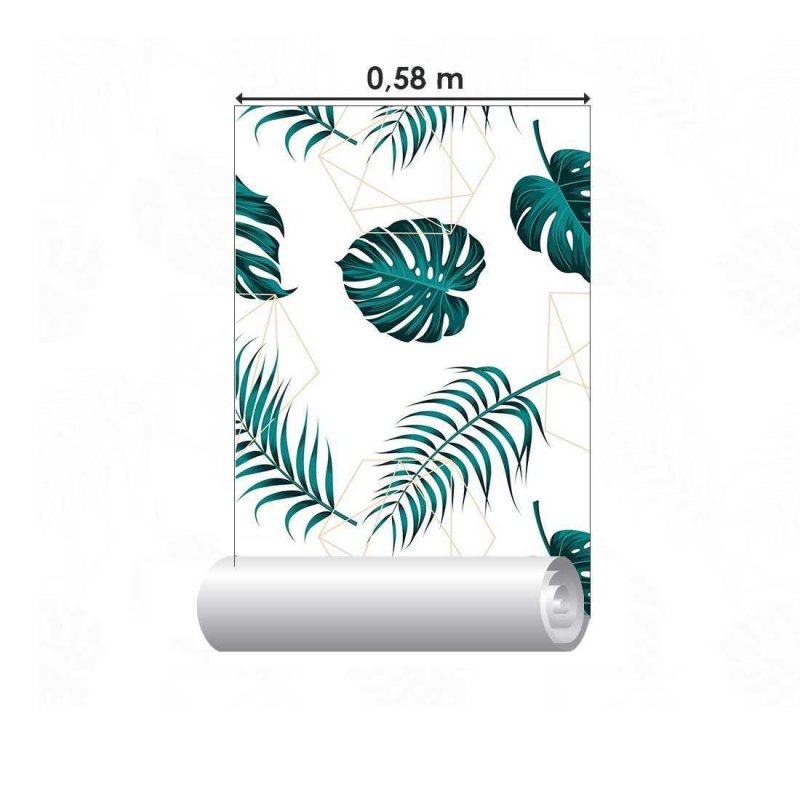 Papel de Parede Adesivo Folha Natureza N02273 - Papel na Parede