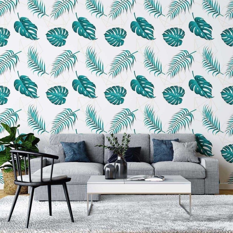 Papel de Parede Adesivo Folha Natureza N02273 - Papel na Parede