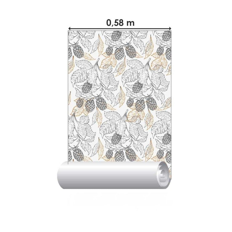Papel de Parede Adesivo Folha Natureza N03044 - Papel na Parede