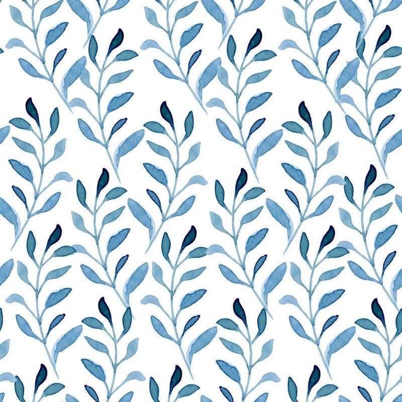 Papel de Parede Adesivo Folhagem Tropical Aquarela N04172 - Papel na Parede