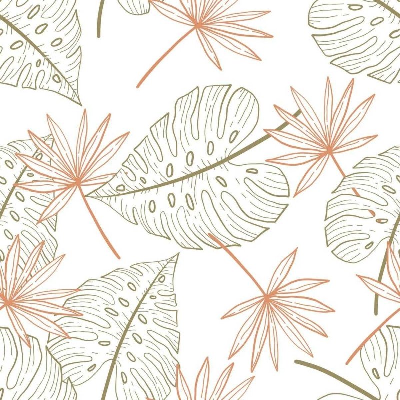 Papel de Parede Adesivo Folhagem Tropical N04226 - Papel na Parede