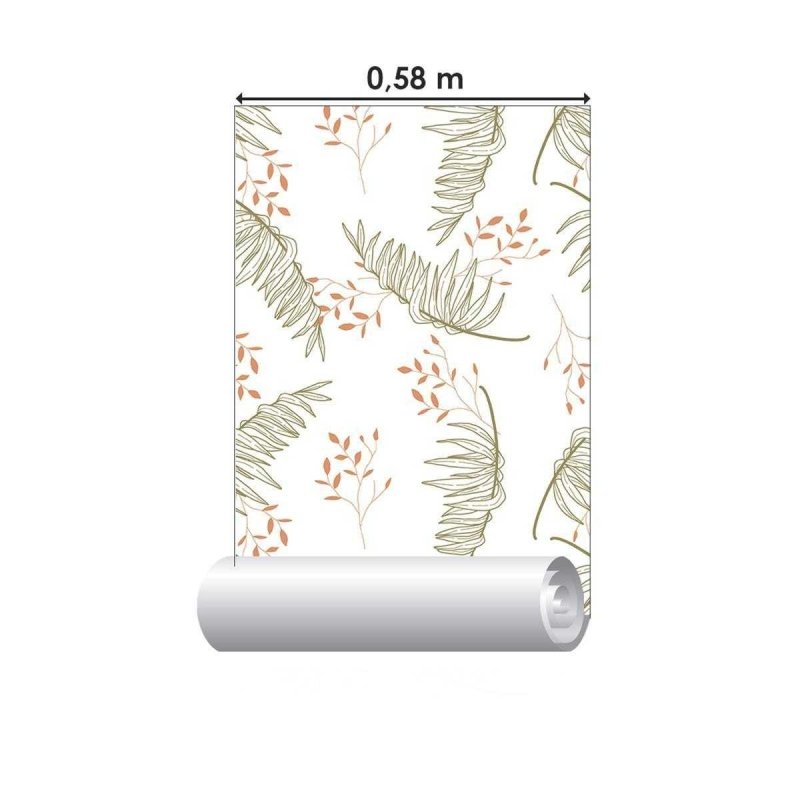 Papel de Parede Adesivo Folhagem Tropical N04229 - Papel na Parede