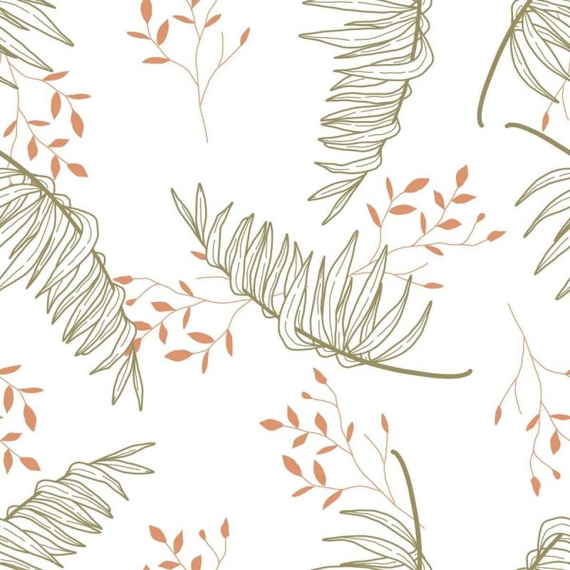 Papel de Parede Adesivo Folhagem Tropical N04229 - Papel na Parede