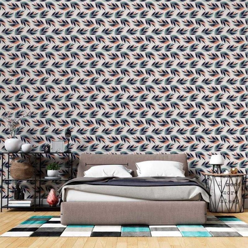 Papel de Parede Adesivo Folhagens Tropical N06008 - Papel na Parede