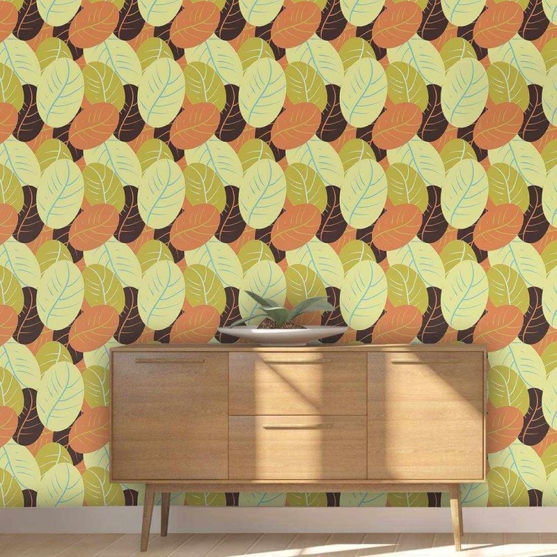 Papel de Parede Adesivo Folhas 1265 - Papel na Parede