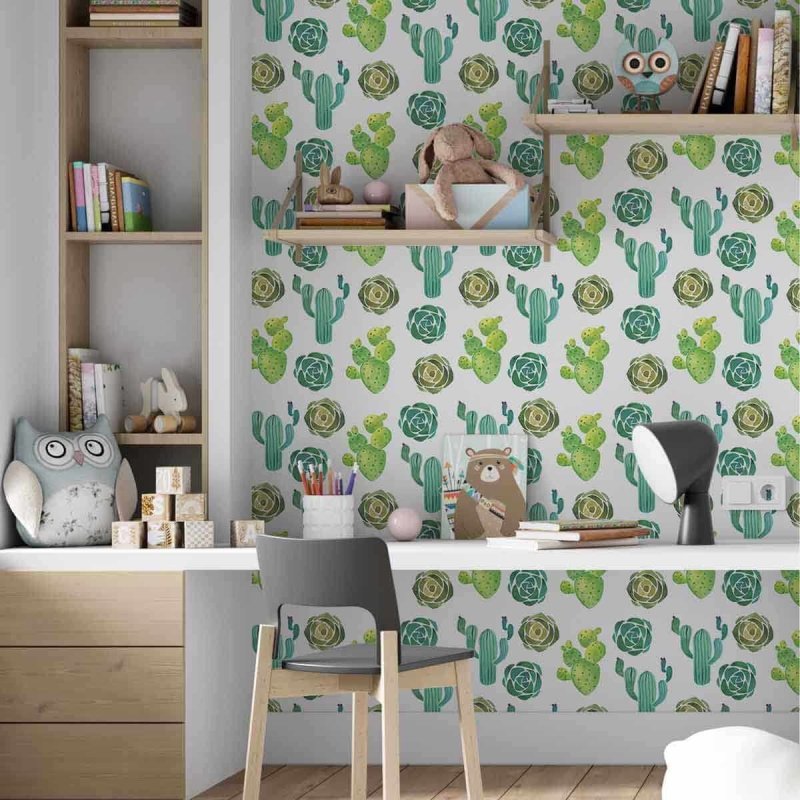 Papel de Parede Adesivo Folhas Caquito Naturaza Jovem 64685 - Papel na Parede