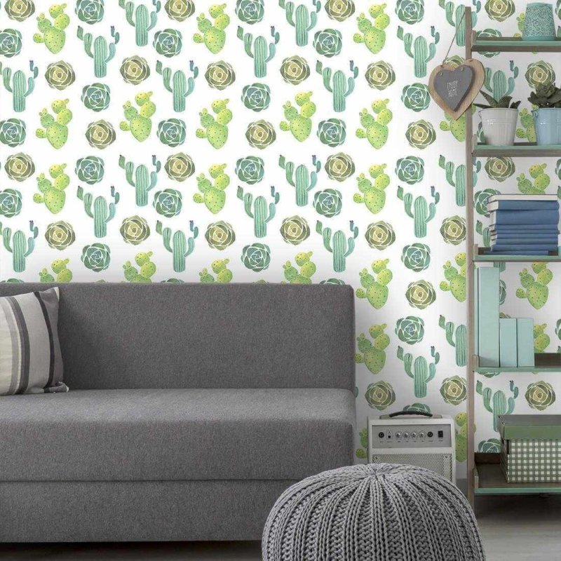 Papel de Parede Adesivo Folhas Caquito Naturaza Jovem 64685 - Papel na Parede