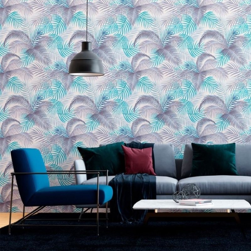 Papel de Parede Adesivo Folhas de Palmeiras N012070 - Papel na Parede