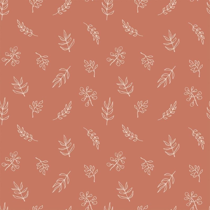 Papel de Parede Adesivo Folhas Minimalistas N016048 - Papel na Parede