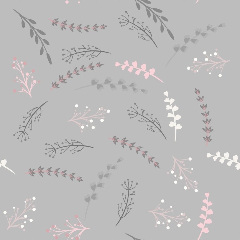 Papel de Parede Adesivo Folhas Minimalistas N017064 - Papel na Parede