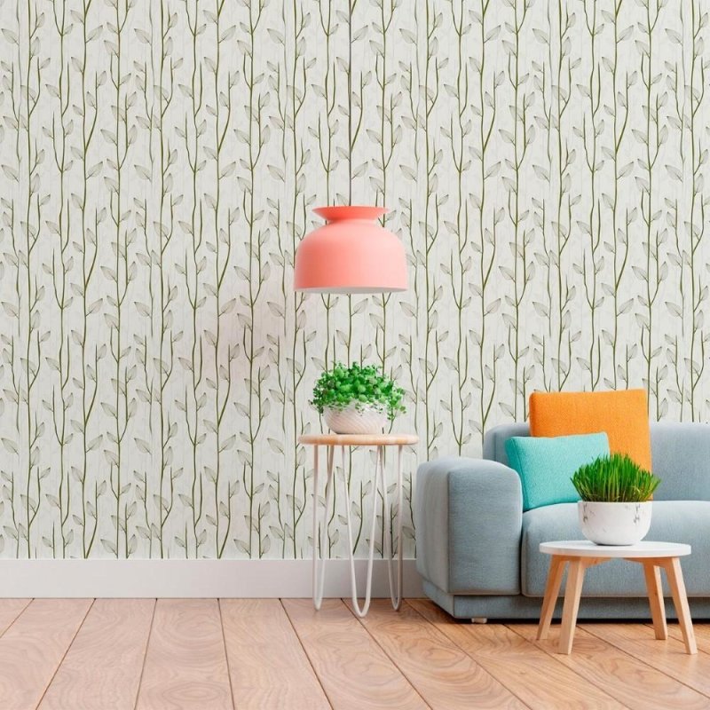 Papel de Parede Adesivo Folhas N011057 - Papel na Parede