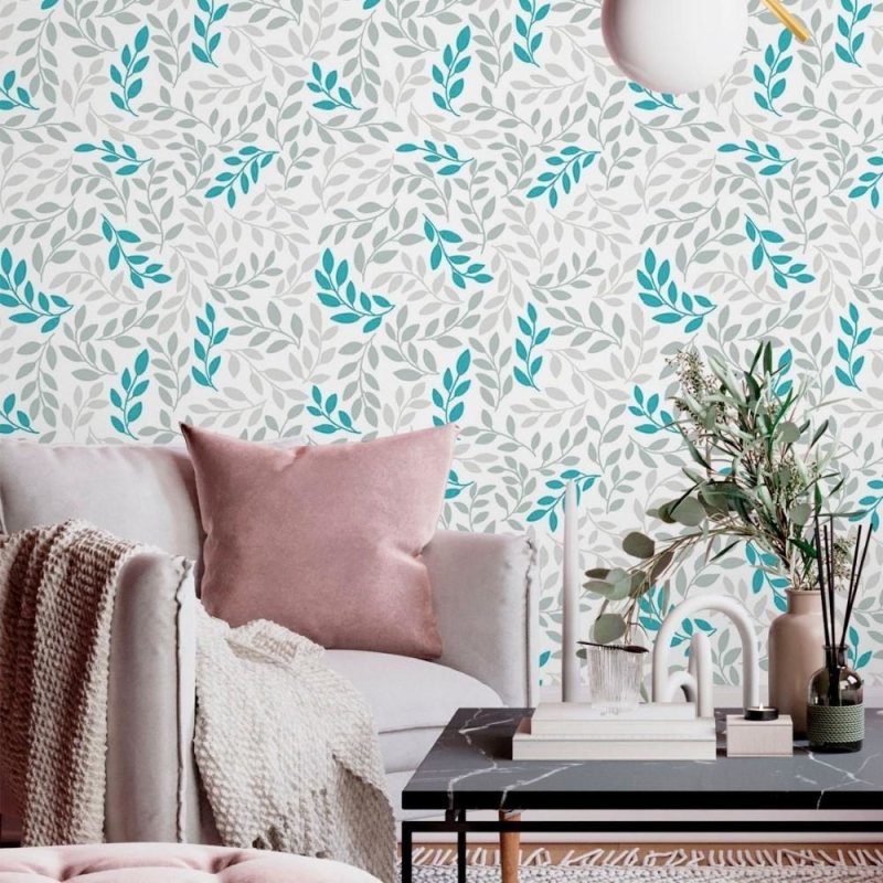 Papel de Parede Adesivo Folhas N013252 - Papel na Parede