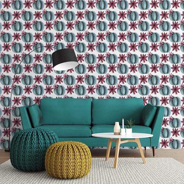 Papel de Parede Adesivo Folhas N184679C - Papel na Parede
