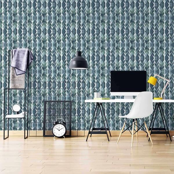 Papel de Parede Adesivo Folhas N184679D - Papel na Parede