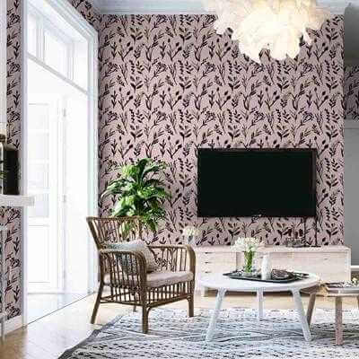 Papel de Parede Adesivo Folhas N190129 - Papel na Parede