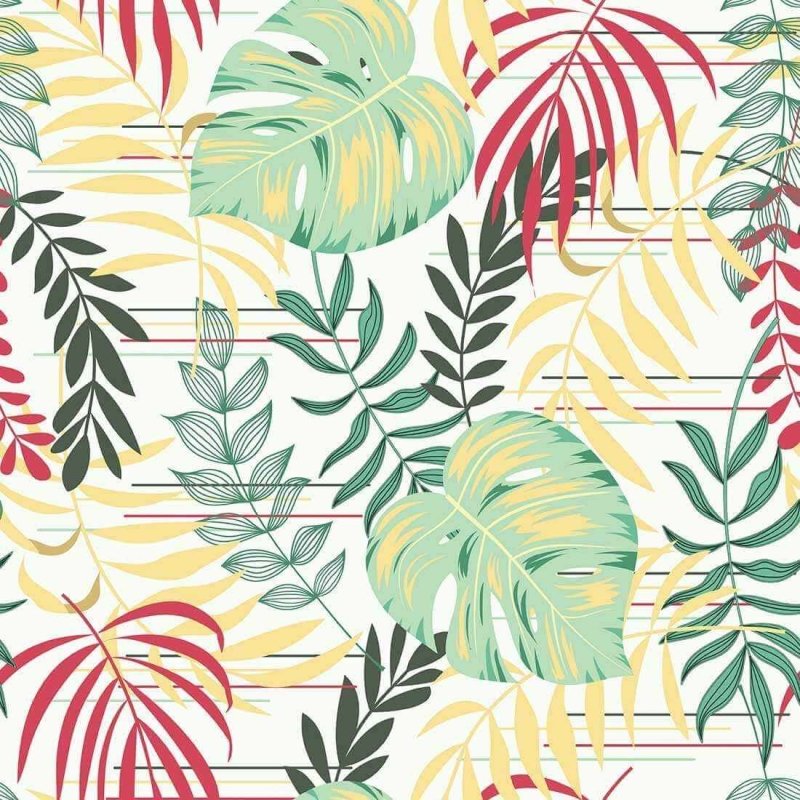 Papel de Parede Adesivo Folhas N2071 - Papel na Parede