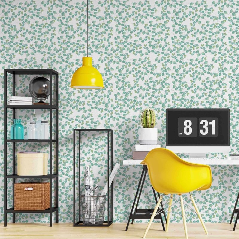 Papel de Parede Adesivo Folhas N2078 - Papel na Parede